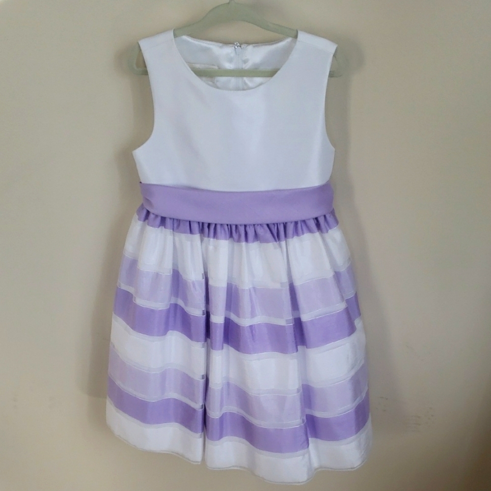 American Princess White & Purple dress